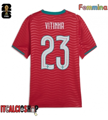 Portogallo Vitinha #23 Prima Maglia Femmina Mondiali 2026 Manica Corta